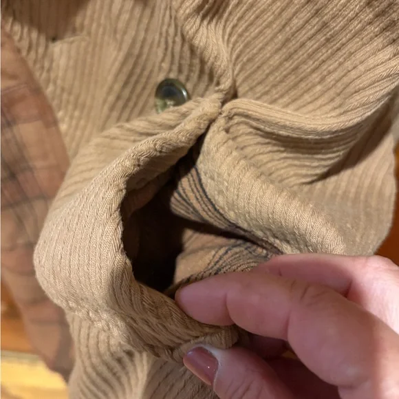 Free People Remi Brown Corduroy Oversized Shirt Jacket - Picture 14 of 17